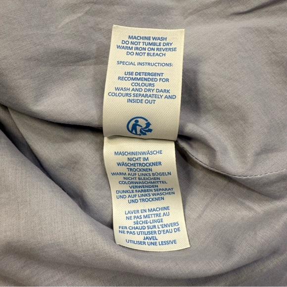 Boden Linen Blend Midi Dress Blue Gray Sleeveless Pockets Women’s 8 - Picture 9 of 9